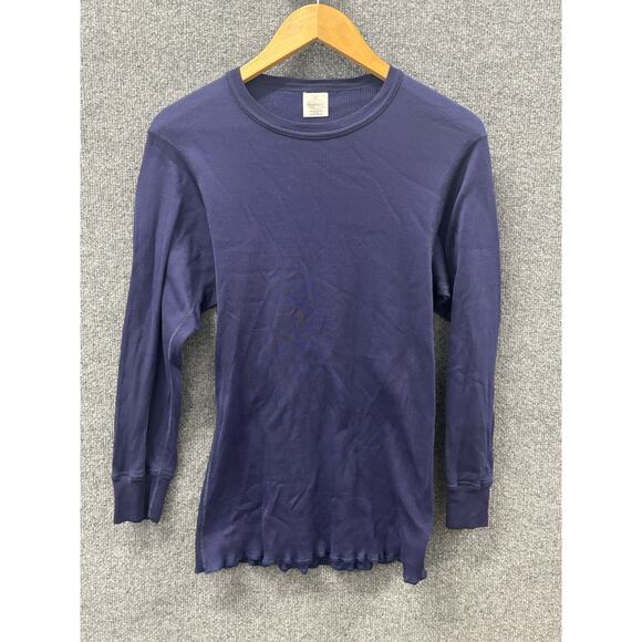 Duofold Men’s Size Medium Long Sleeve Shirt Blue 100% Polypropylene - Picture 1 of 5